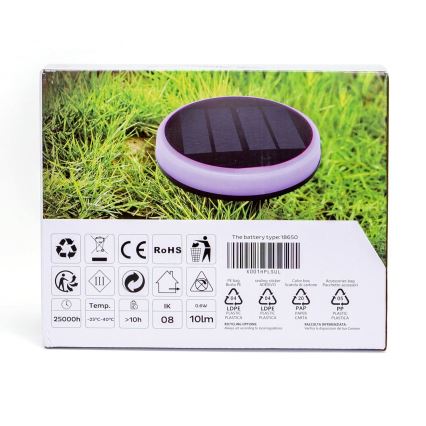 Aigostar - LED RGB Oświetlenie solarne LED/0,6W/3,7V IP65