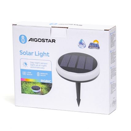 Aigostar - LED RGB Oświetlenie solarne LED/0,6W/3,7V IP65