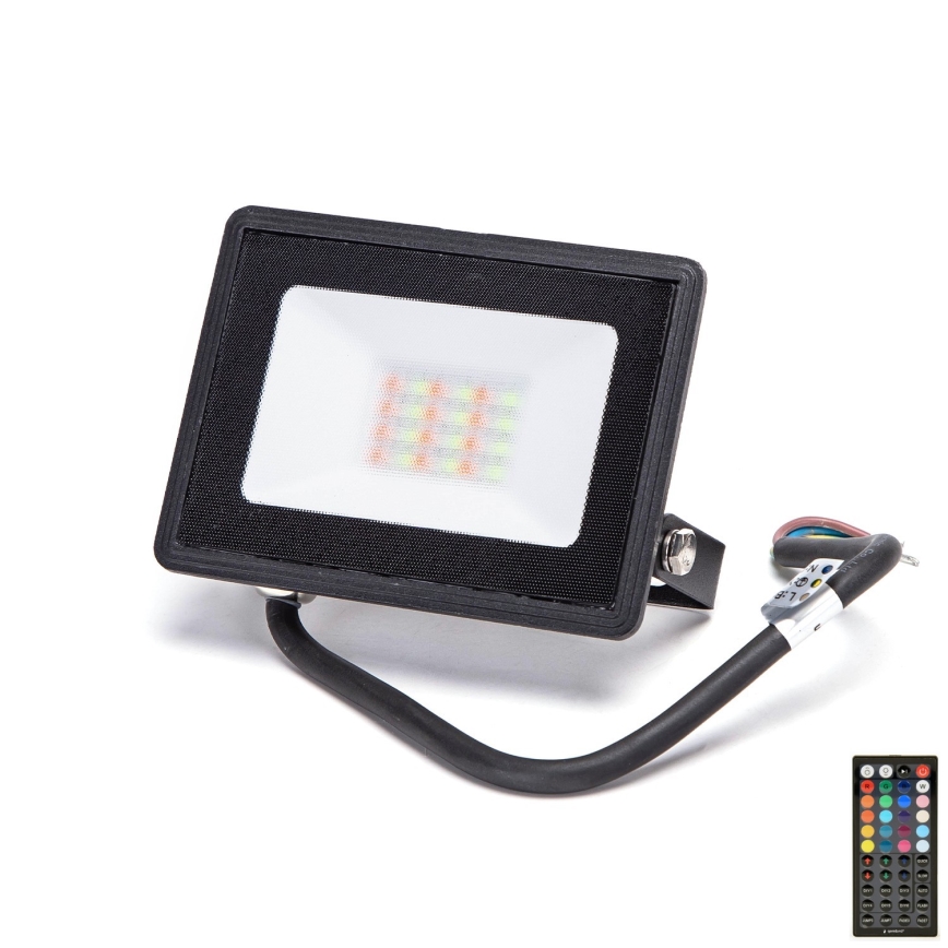 Aigostar - LED RGB Reflektor LED/20W/230V IP65 + pilot zdalnego sterowania