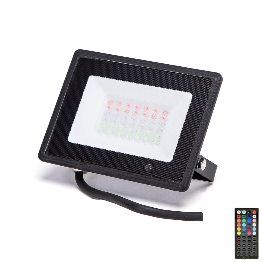 Aigostar - LED RGB Reflektor LED/30W/230V IP65 + pilot zdalnego sterowania