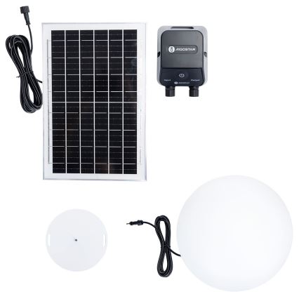 Aigostar - LED RGBW ściemnialna lampa zewnętrzna MESH LED/35W/3,7V 4000mAh 2700-6500K IP65 śr. 50 cm + pilot zdalnego sterowania