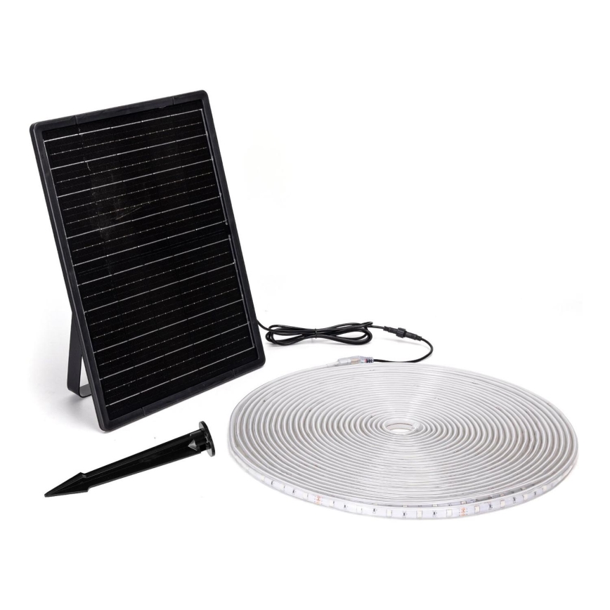 Aigostar - LED RGB Ściemnialna taśma solarna LED/20W/3,2V 20 m IP65 20000 mAh + pilot zdalnego sterowania