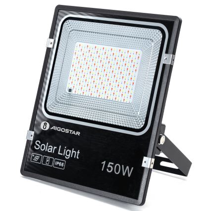 Aigostar - LED RGB Ściemnialny naświetlacz solarny LED/150W/3,2V IP66 12000 mAh + pilot zdalnego sterowania