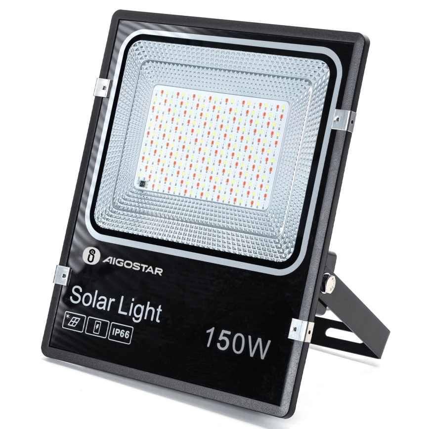 Aigostar - LED RGB Ściemnialny naświetlacz solarny LED/150W/3,2V IP66 12000 mAh + pilot zdalnego sterowania