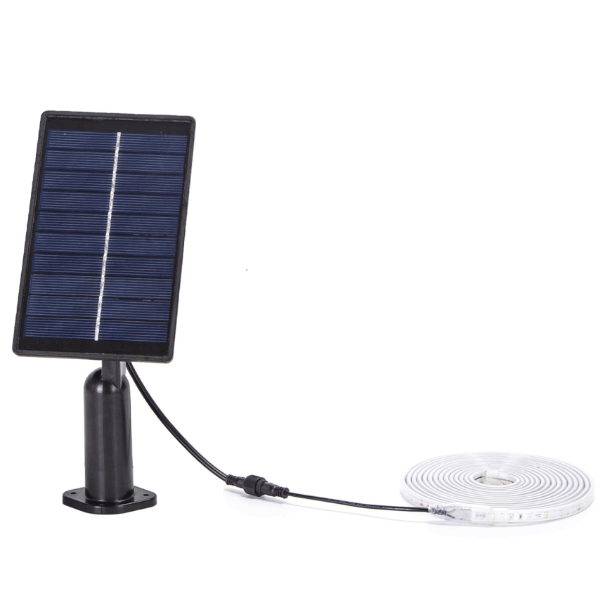 Aigostar - Ściemnialna solarna taśma LED RGB LED/1,6W/3,2V 3+2m IP65 1800 mAh + pilot zdalnego sterowania