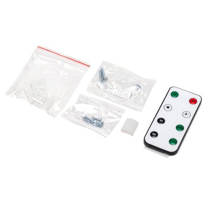 Aigostar - Ściemnialna solarna taśma LED RGB LED/1,6W/3,2V 3+2m IP65 1800 mAh + pilot zdalnego sterowania