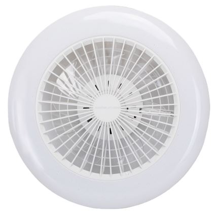 Aigostar - LED RGBW Ściemniany plafon z wentylatorem LED/40W/230V 2700-6500K śr. 48,5 cm biały + pilot zdalnego sterowania