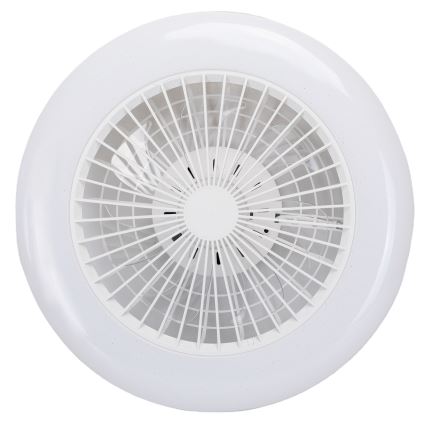 Aigostar - LED RGB Ściemniany plafon z wentylatorem MESH LED/40W/230V 2700-6500K biały + pilot zdalnego sterowania