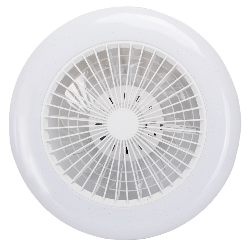 Aigostar - LED RGB Ściemniany plafon z wentylatorem MESH LED/40W/230V 2700-6500K biały + pilot zdalnego sterowania