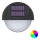 Aigostar - LED RGB Solarna lampa ścienna LED/1W/1,2V czarna IP44 200 mAh