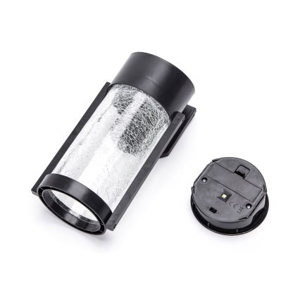 Aigostar - LED RGB Solarna lampa ścienna LED/2W/1,2V 300 mAh czarna IP44