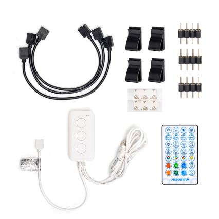 Aigostar - LED RGB Inteligentny ściemnialny pasek 4x0,5m LED/4,5W/5V Wi-Fi + zdalne sterowanie