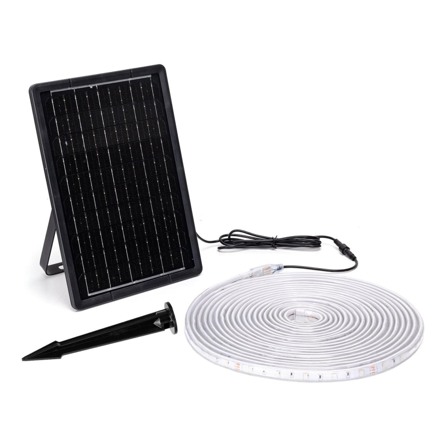 Aigostar - LED RGB Taśma solarna ściemnialna LED/10W/3,2V 10 m IP65 8000 mAh + zdalne sterowanie