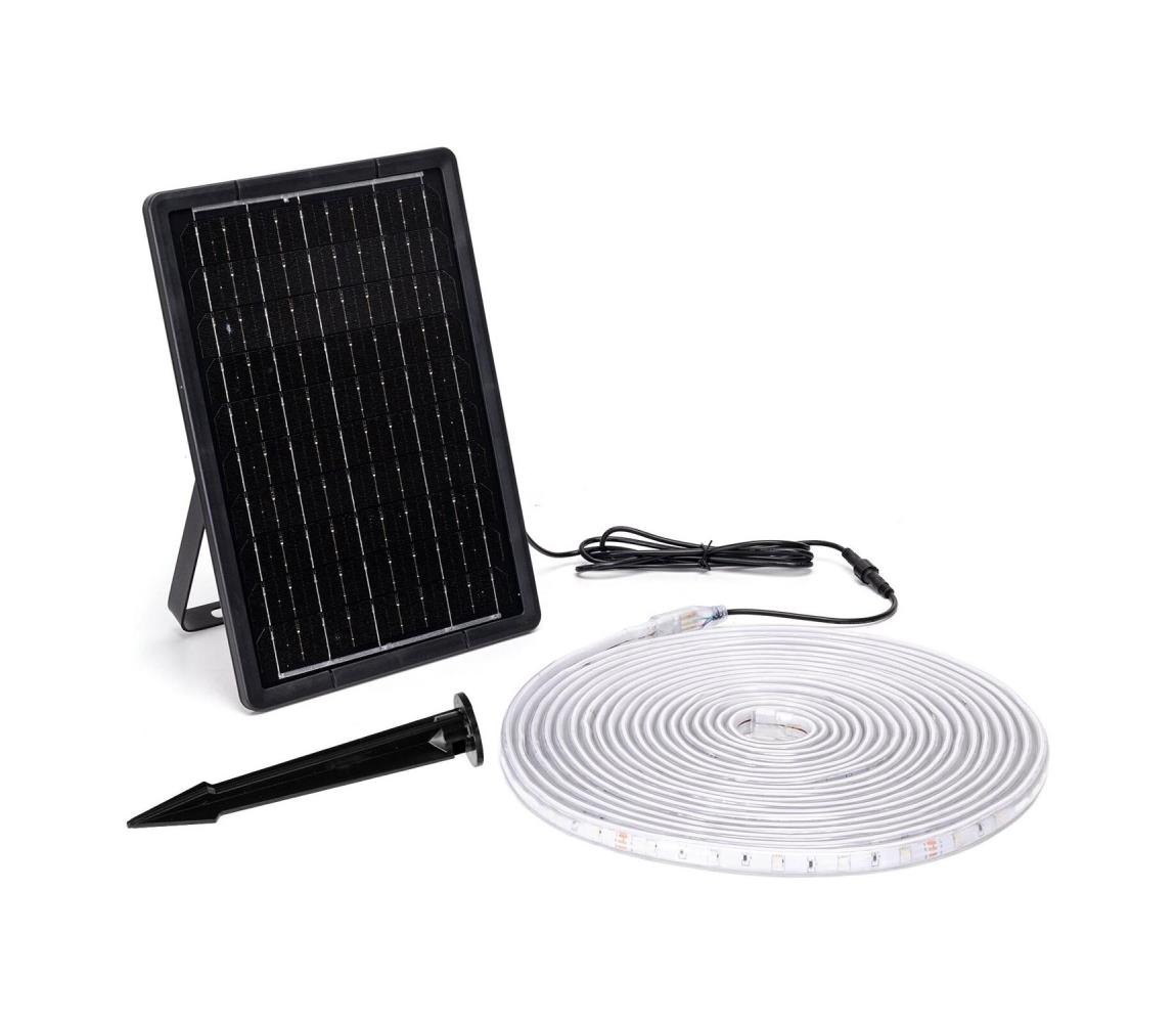 - LED RGB Taśma solarna ściemnialna LED/10W/3,2V 10 m IP65 + pilot