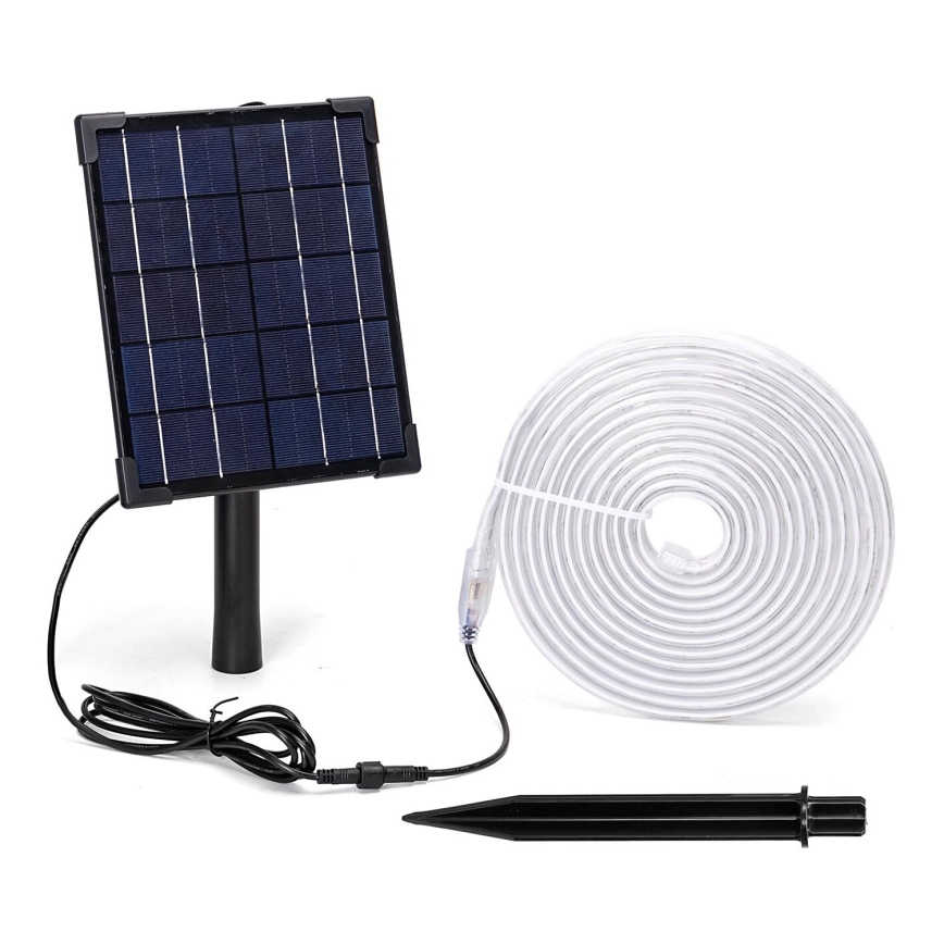 Aigostar - LED RGB Taśma solarna ściemnialna LED/5W/3,2V 5+2m IP65 4000 mAh + zdalne sterowanie