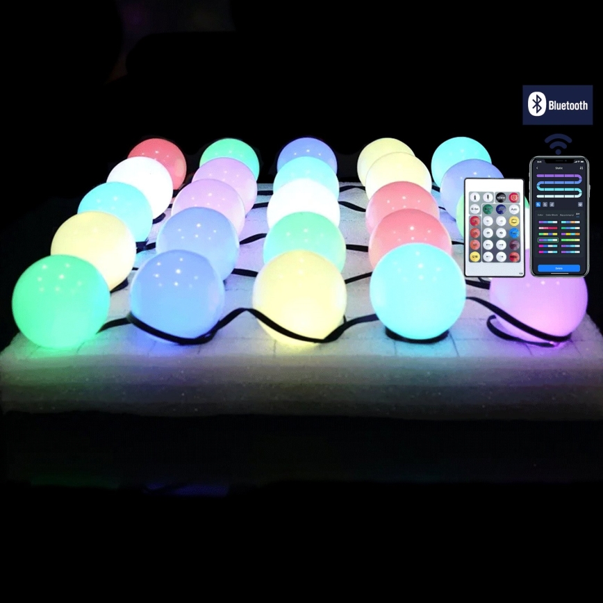 Aigostar - LED RGBIC Girlanda dekoracyjna 25 diod LED/5W/USB 5 m wielokolorowa