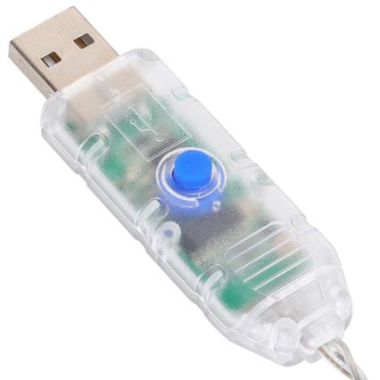 Aigostar - LED RGBIC Girlanda dekoracyjna 25 diod LED/5W/USB 5 m wielokolorowa
