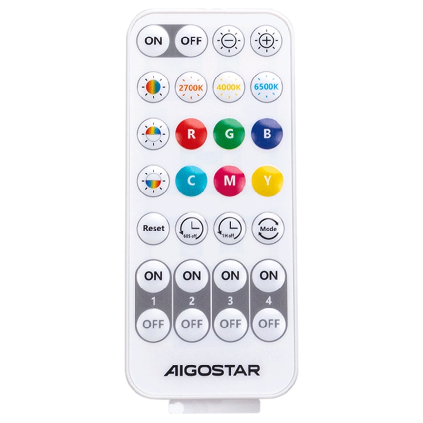 Aigostar - LED RGBW Kinkiet ściemnialny MESH Smart LED/8W/230V + pilot zdalnego sterowania