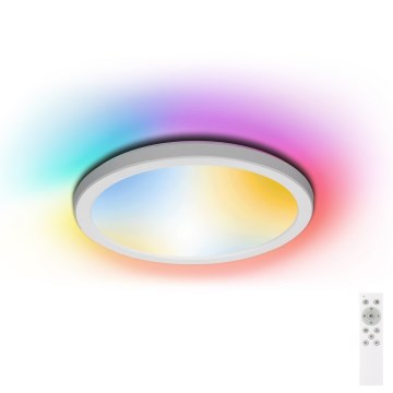 Aigostar - LED RGBW Plafon łazienkowy ściemnialny LED/18W/230V 3000-6500K śr. 30 cm IP44 + zdalne sterowanie