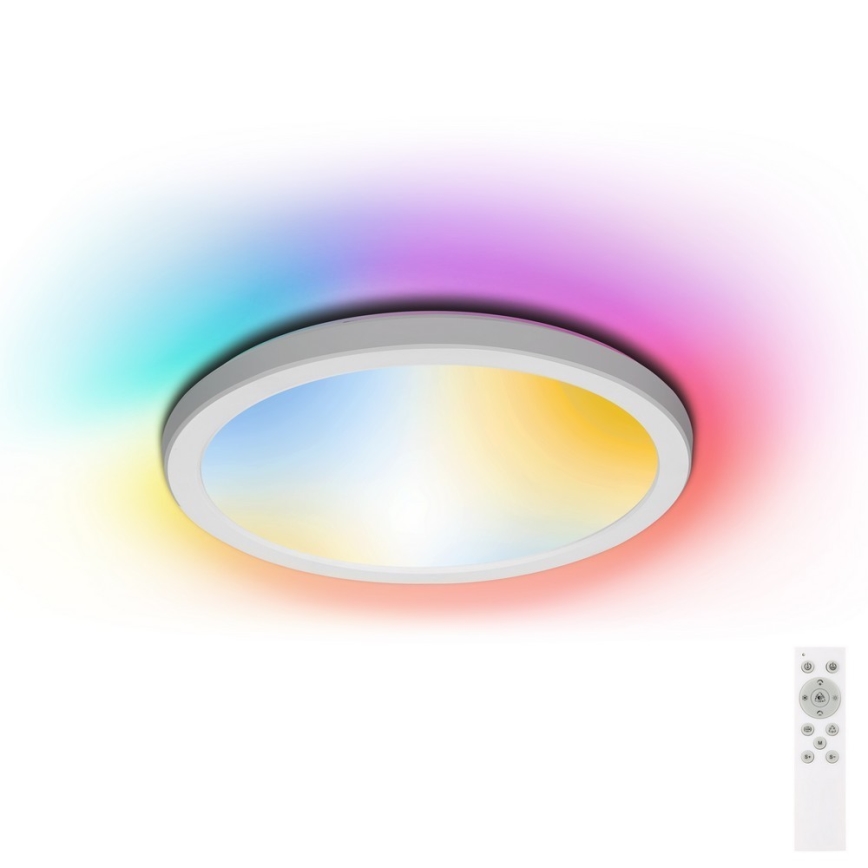 Aigostar - LED RGBW Plafon łazienkowy ściemnialny LED/18W/230V 3000-6500K śr. 30 cm IP44 + zdalne sterowanie