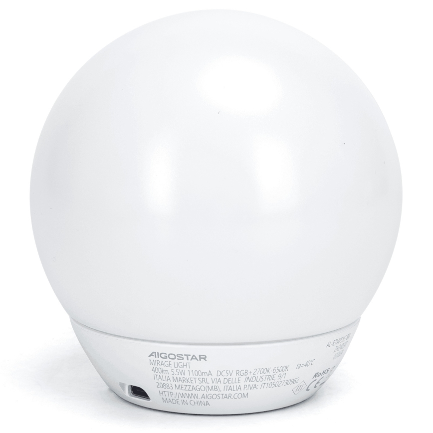 Aigostar - LED RGBW ściemnialna lampa biurkowa LED/5,5W/5V Wi-Fi + zdalne sterowanie
