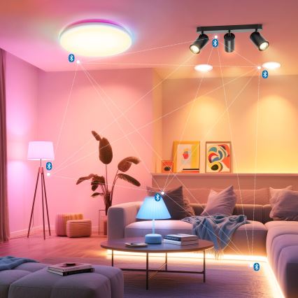 Aigostar - LED RGBW ściemnialna oprawa punktowa MESH 3xLED/4,9W/230V 2700-6500K biała + pilot zdalnego sterowania