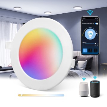 Aigostar - LED RGBW ściemnialna wpuszczana oprawa sufitowa do łazienki MESH Smart LED/3W/230V 2700-6500K IP44