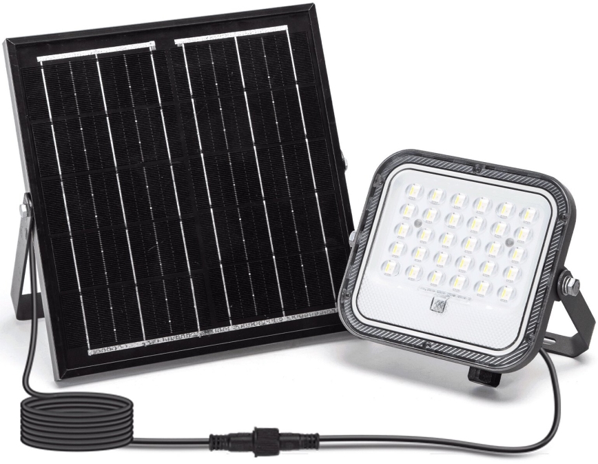Aigostar - LED RGBW Ściemnialny naświetlacz solarny LED/50W/3,4V IP66 4000 mAh + Pilot zdalnego sterowania