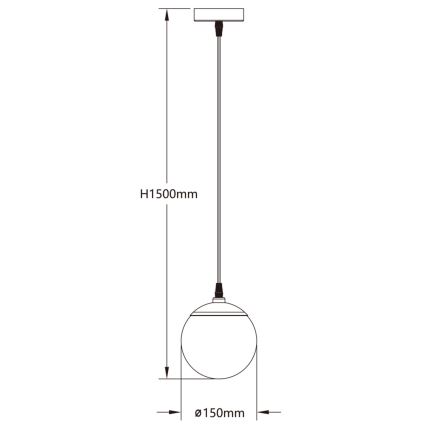 Aigostar - LED RGBW Ściemnialny żyrandol na lince MESH LED/8W/230V 2700-6500K biały + pilot zdalnego sterowania