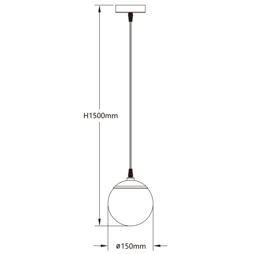 Aigostar - LED RGBW Ściemnialny żyrandol na lince MESH LED/8W/230V 2700-6500K biały + pilot zdalnego sterowania