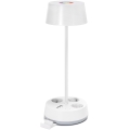 Aigostar - LED RGBW ściemniana lampa biurkowa z gniazdami i USB LED/4,6W/230V 3000/4000/6500K biała