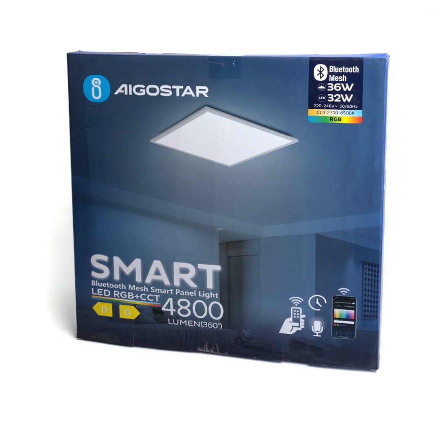 Aigostar - LED RGBW Ściemniany panel sufitowy MESH LED/36W/230V 60x60 cm