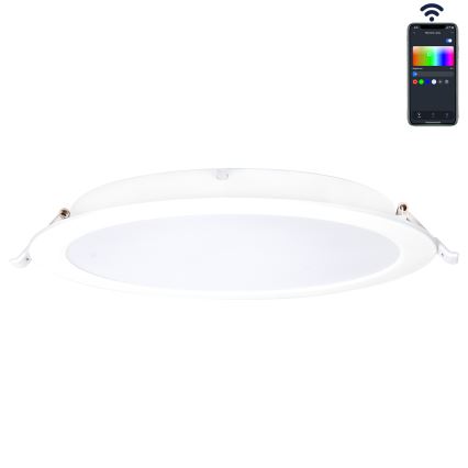 Aigostar - LED RGBW Ściemnialna łazienkowa oprawa wpuszczana MESH Smart LED/18W/230V 2700-6500K IP44