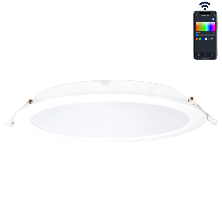 Aigostar - LED RGBW Ściemnialna łazienkowa oprawa wpuszczana MESH Smart LED/18W/230V 2700-6500K IP44