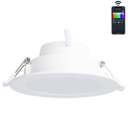 Aigostar - LED RGBW Ściemnialna łazienkowa oprawa wpuszczana MESH Smart LED/9W/230V 2700-6500K IP44