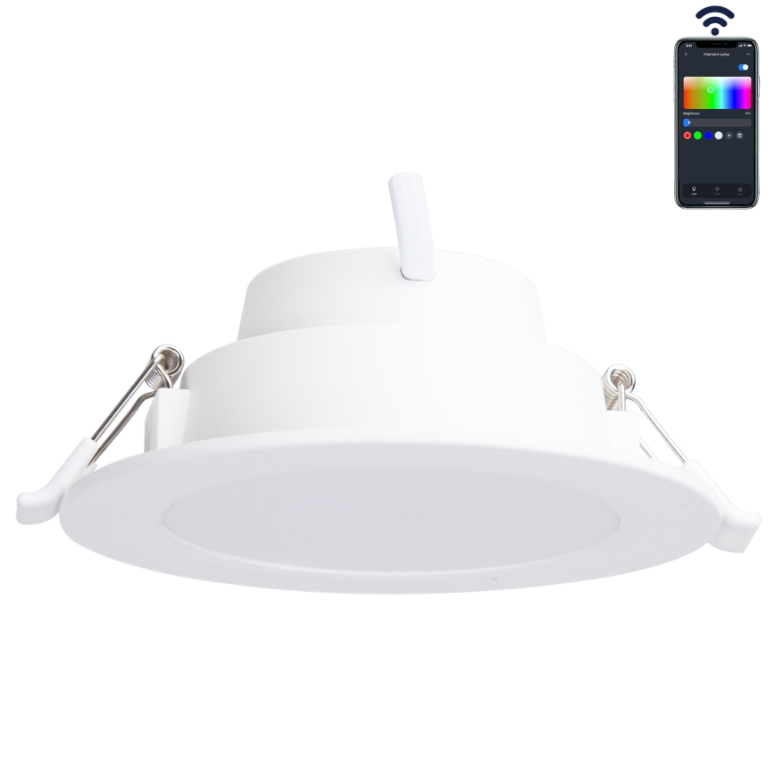 Aigostar - LED RGBW Ściemnialna łazienkowa oprawa wpuszczana MESH Smart LED/9W/230V 2700-6500K IP44