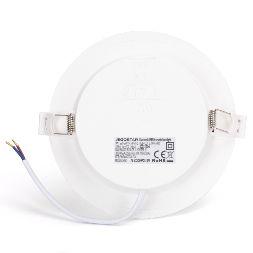 Aigostar - LED RGBW Ściemnialna łazienkowa oprawa wpuszczana MESH Smart LED/9W/230V 2700-6500K IP44