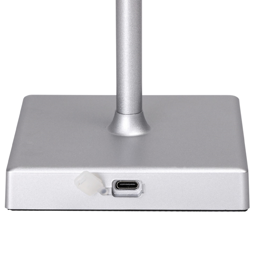 Aigostar - LED RGBW Zewnętrzna ściemnialna akumulatorowa lampa stołowa LED/4W/5V 3600mAh biały/matowy chrom IP54