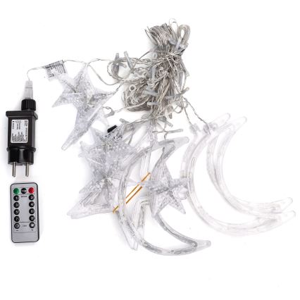 Aigostar - LED RGBY zewnętrzny łańcuch świetlny 120xLED/8 trybów 3x0,6m IP44 wielokolorowy + pilot