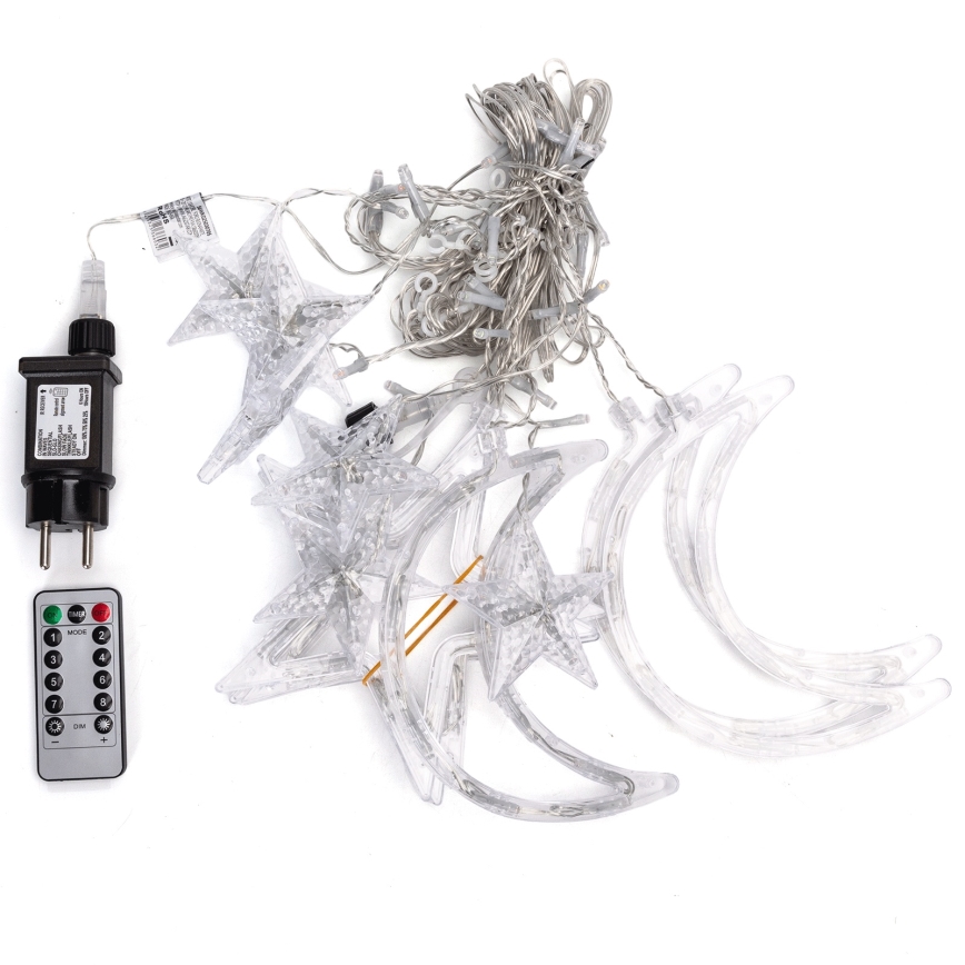 Aigostar - LED RGBY zewnętrzny łańcuch świetlny 120xLED/8 trybów 3x0,6m IP44 wielokolorowy + pilot