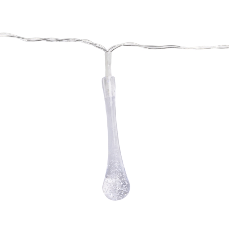 Aigostar - Zewnętrzny łańcuch świąteczny LED 25xLED/8 funkcji 3xAA 2,5m IP44 wielokolorowe krople