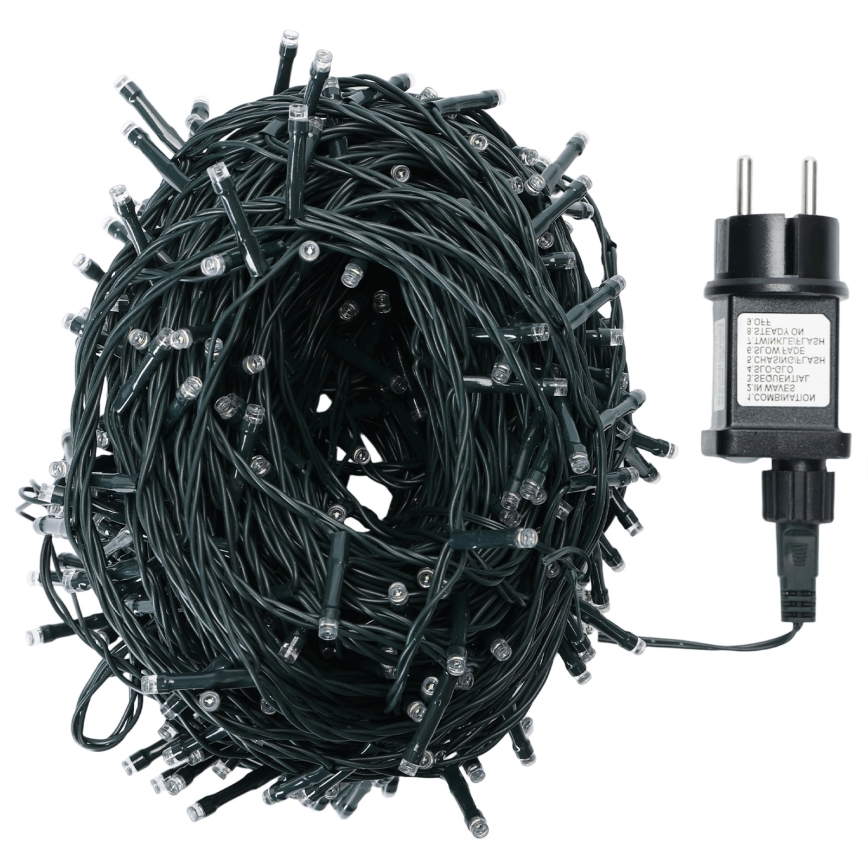 Aigostar - Zewnętrzny świąteczny łańcuch LED, 300 diod, 30 m, IP44, wielokolorowy