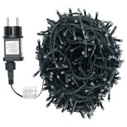 Aigostar - LED RGBY Zewnętrzny łańcuch świąteczny 600 diod LED/8 funkcji 30 m IP44