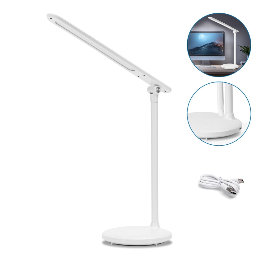 Aigostar - LED Ściemnialna akumulatorowa dotykowa lampa stołowa LED/3W/5V 1800 mAh