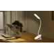 Aigostar - LED Ściemnialna akumulatorowa lampa stołowa z klipsem LED/2,5W/5V biała