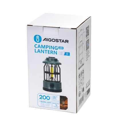 Aigostar -  LED Ściemnialna akumulatorowa latarka kempingowa LED/2,87W/3,7V