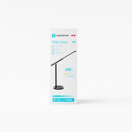 Aigostar - LED Ściemnialna dotykowa lampa stołowa LED/8W/230V 3000-6000K czarny