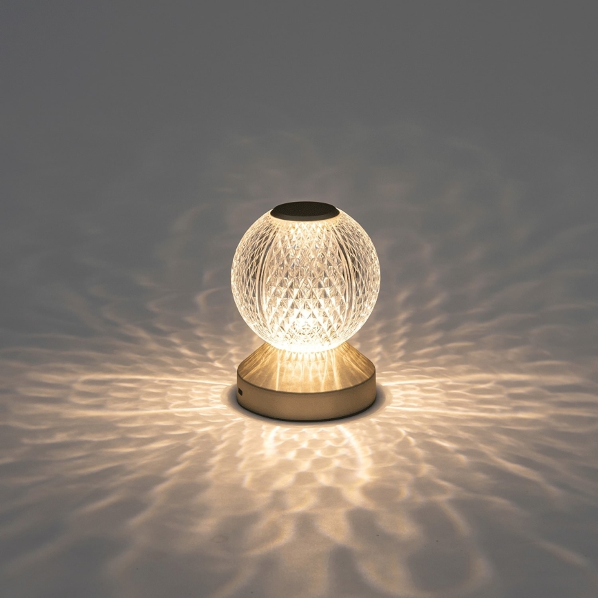 Aigostar - LED Ściemnialna akumulatorowa lampa stołowa LED/1W/5V 2700/4000/6500K 1800mAh 13,5 cm