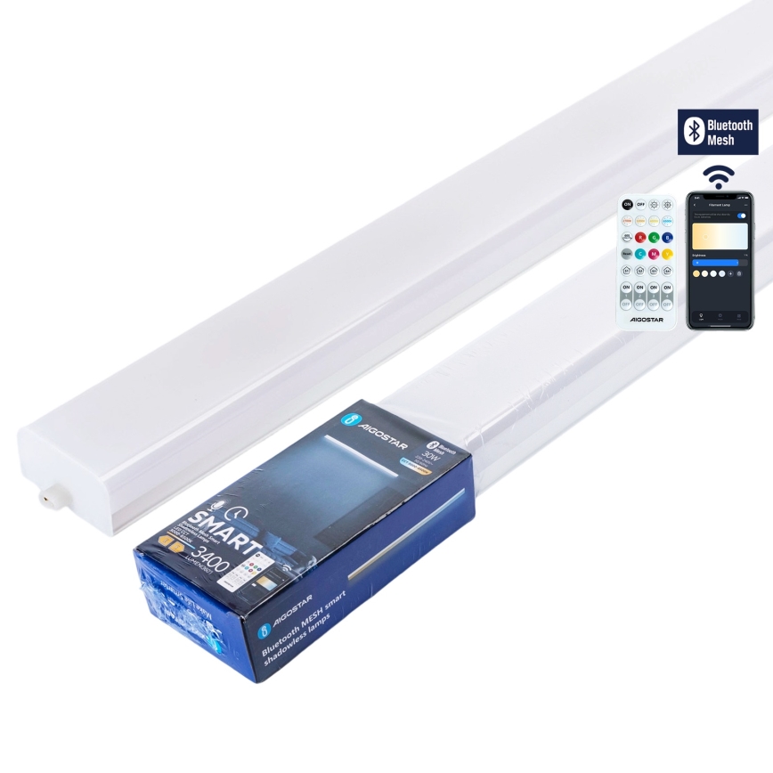 Aigostar - ściemnialna oprawa świetlówkowa LED MESH LED/30W/230V 3000-6500K + pilot zdalnego sterowania