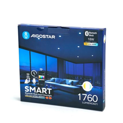 Aigostar - LED Ściemnialna oprawa wpuszczana MESH LED/18W/230V 2700-6500K śr. 23 cm